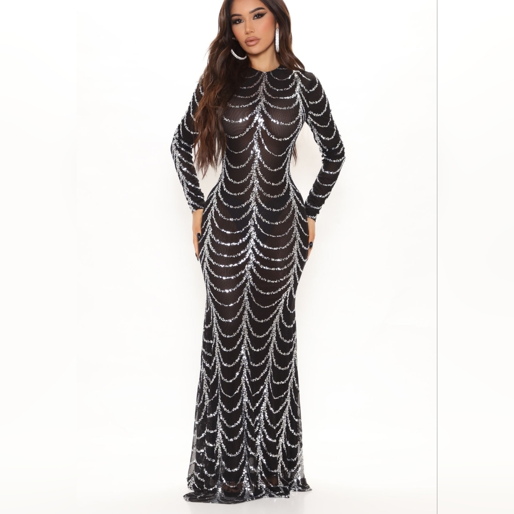 Black Sequins dress